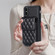 iPhone XS Max Vertical Wallet Rhombic Leather Phone Case - Black
