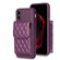 iPhone XS Max Vertical Wallet Rhombic Leather Phone Case - Dark Purple