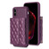 iPhone XS Max Horizontal Wallet Rhombic Leather Phone Case - Dark Purple