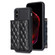 iPhone XS Max Horizontal Wallet Rhombic Leather Phone Case - Black