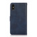 iPhone XS Max Calf Texture 2 in 1 Detachable Magnetic Back Cover Horizontal Flip Leather Case with Holder & Card Slots & Wallet & Photo Frame - Blue