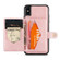 iPhone XS Max JEEHOOD Retro Magnetic Detachable Protective Case with Wallet & Card Slot & Holder - Pink