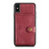 iPhone XS Max JEEHOOD Retro Magnetic Detachable Protective Case with Wallet & Card Slot & Holder - Red