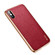 iPhone XS Max SULADA Litchi Texture Leather Electroplated Shckproof Protective Case - Red