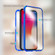 iPhone XS Max Ultra Slim Double Sides Magnetic Adsorption Angular Frame Tempered Glass Magnet Flip Case - Black