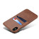 iPhone XS Max Suteni Calf Texture Protective Case with Card Slots - Coffee