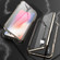 iPhone XS Max Ultra Slim Double Sides Magnetic Adsorption Angular Frame Tempered Glass Magnet Flip Case - Bronze
