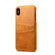iPhone XS Max Suteni Calf Texture Protective Case with Card Slots - Brown
