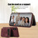 iPhone XS Max Zipper Card Bag Back Cover Phone Case - Wine Red