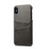 iPhone XS Max Suteni Calf Texture Protective Case with Card Slots - Black