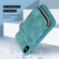 iPhone XS Max Zipper Card Bag Back Cover Phone Case - Turquoise