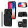 iPhone XS Max Zipper Card Bag Back Cover Phone Case - Black