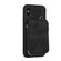 iPhone XS Max Zipper Card Bag Back Cover Phone Case - Black