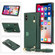 iPhone XS Max Wrist Strap PU+TPU Shockproof Protective Case with Crossbody Lanyard & Holder & Card Slot - Green