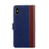 iPhone XS Max Ostrich Texture PU + TPU Horizontal Flip Leather Case with Holder & Card Slots & Wallet - Blue