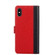 iPhone XS Max Ostrich Texture PU + TPU Horizontal Flip Leather Case with Holder & Card Slots & Wallet - Red