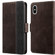 iPhone XS Max Stitching Magnetic RFID Leather Case - Coffee