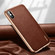 iPhone XS Max SULADA Litchi Texture Leather Electroplated Shckproof Protective Case - Brown