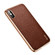 iPhone XS Max SULADA Litchi Texture Leather Electroplated Shckproof Protective Case - Brown