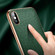 iPhone XS Max SULADA Litchi Texture Leather Electroplated Shckproof Protective Case - Brown