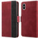 iPhone XS Max Stitching Magnetic RFID Leather Case - Red