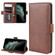 iPhone XS Max Double Buckle Crazy Horse Business Mobile Phone Holster with Card Wallet Bracket Function - Brown