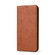 iPhone XS Max Dermis Texture PU Horizontal Flip Leather Case with Holder & Card Slots & Wallet - Brown