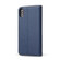 iPhone XS Max Dermis Texture PU Horizontal Flip Leather Case with Holder & Card Slots & Wallet - Blue