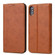 iPhone XS Max Horizontal Flip PU Leather Case with Holder & Card Slots & Wallet - Brown