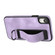 iPhone XS Max Wristband Holder Leather Back Phone Case - Purple
