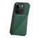 iPhone XS Max Imitation Calfskin Leather Back Phone Case with Holder - Green