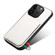 iPhone XS Max Imitation Crocodile Leather Back Phone Case with Holder - White