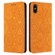 iPhone XS Max Ethnic Embossed Adsorption Leather Phone Case - Yellow