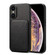 iPhone XS Max Imitation Calfskin Leather Back Phone Case with Holder - Black