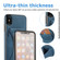 iPhone XS Max Ultra-thin Shockproof Protective Case with Holder & Metal Magnetic Function - Blue