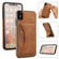 iPhone XS Max Ultra-thin Shockproof Protective Case with Holder & Metal Magnetic Function - Brown