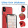 iPhone XS Max Ultra-thin Shockproof Protective Case with Holder & Metal Magnetic Function - Red