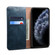 iPhone XS Max Simple Wax Crazy Horse Texture Horizontal Flip Leather Case with Card Slots & Wallet - Navy Blue