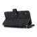 iPhone XS Max Dream 9-Card Wallet Zipper Bag Leather Phone Case - Black