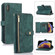 iPhone XS Max Dream 9-Card Wallet Zipper Bag Leather Phone Case - Green