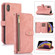 iPhone XS Max Dream 9-Card Wallet Zipper Bag Leather Phone Case - Pink