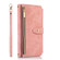 iPhone XS Max Dream 9-Card Wallet Zipper Bag Leather Phone Case - Pink
