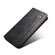 iPhone XS Max Simple Wax Crazy Horse Texture Horizontal Flip Leather Case with Card Slots & Wallet - Black