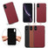 iPhone XS Max Denior V7 Luxury Car Cowhide Leather Ultrathin Protective Case - Dark Red