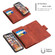 iPhone XS Max Skin Feel Detachable Magnetic Zipper Horizontal Flip PU Leather Case with Multi-Card Slots & Holder & Wallet & Photo Frame & Lanyard - Brown