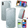 iPhone XS Max Blooming Mandala Embossed Pattern Magnetic Horizontal Flip Leather Case with Holder & Card Slots & Wallet - Grey