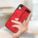 iPhone XS Max Wristband Holder Leather Back Phone Case - Red