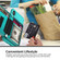 iPhone XS Max Zipper Wallet Card Bag PU Back Case - Green