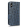 iPhone XS Max Symmetrical Triangle Leather Phone Case - Blue