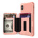 iPhone XS Max Zipper Wallet Card Bag PU Back Case - Rose Gold